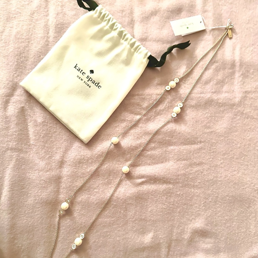 Kate Spade Pearl and Gold Necklace